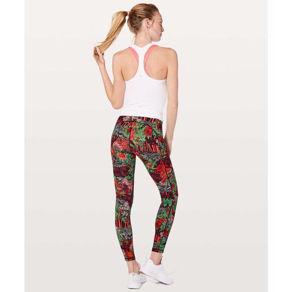 Lululemon Speed Up Tight Full-On Luxtreme 28 in. Zen Garden Multi 4 Run Train - Picture 2 of 9